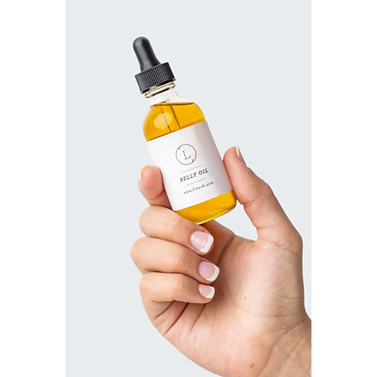 Lizush Soap Belly Oil - Natural Pregnancy Stretch Mark Oil, 2 oz