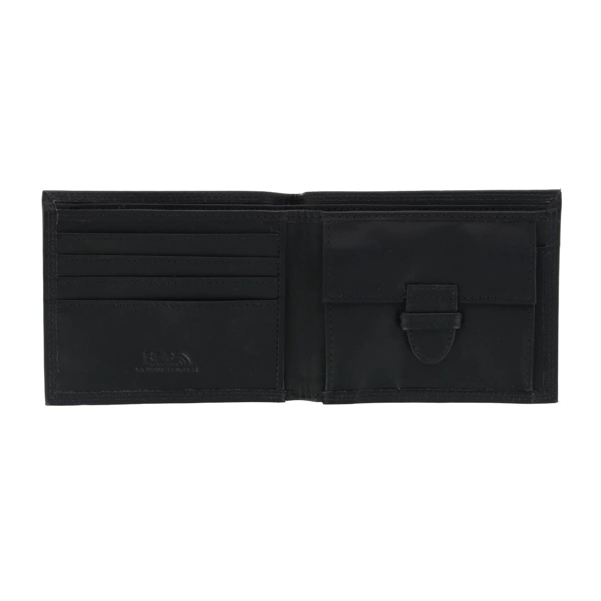 CTM Men's Pull Up Leather Bifold Wallet with Coin Pocket