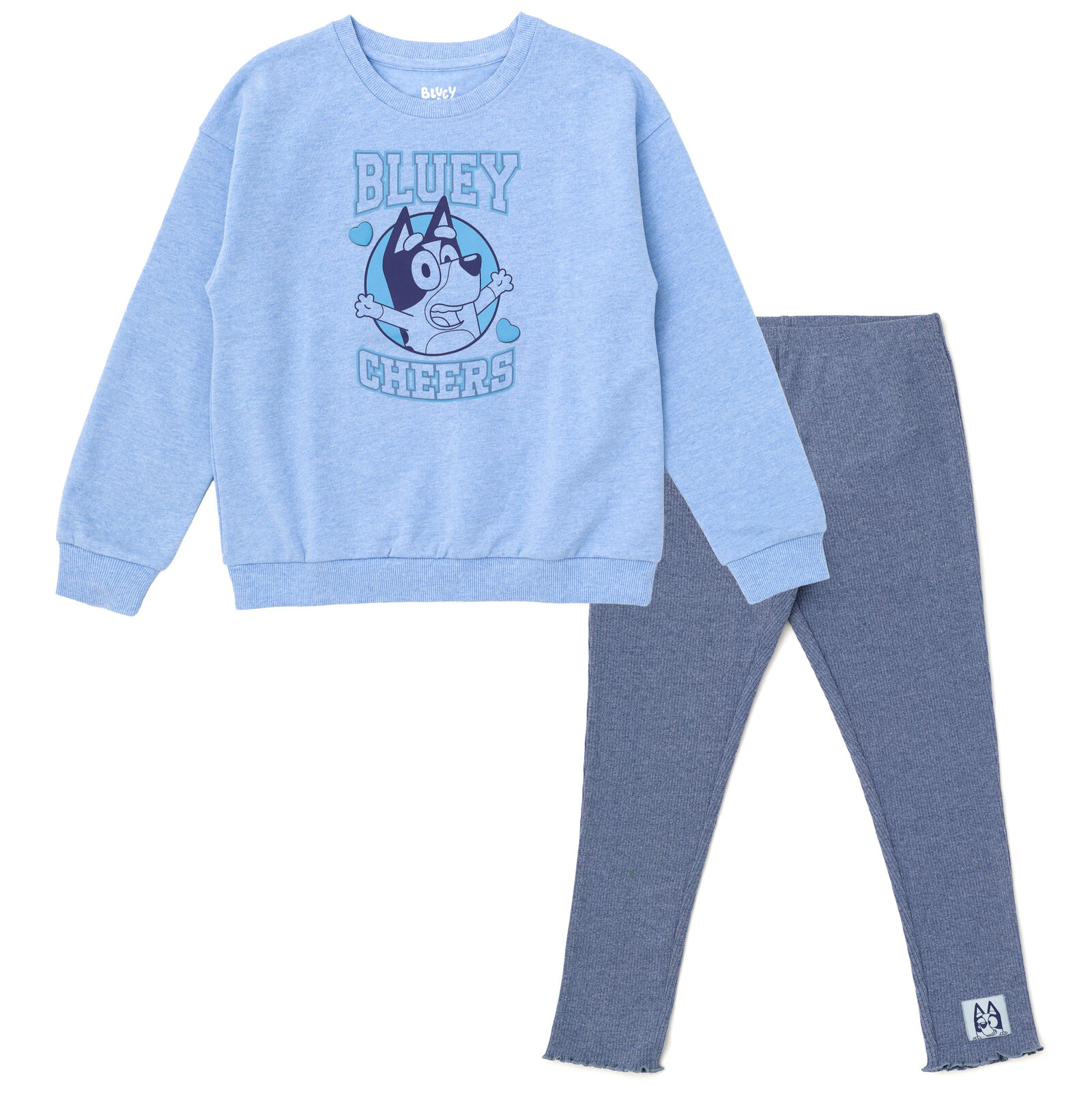 Bluey Girls' 2-Piece Sweatshirt and Leggings Set