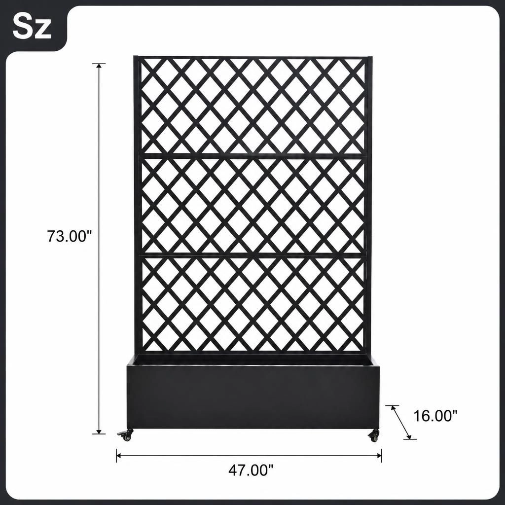 WOW PIONEER Tall Freestanding Metal Planter Stand