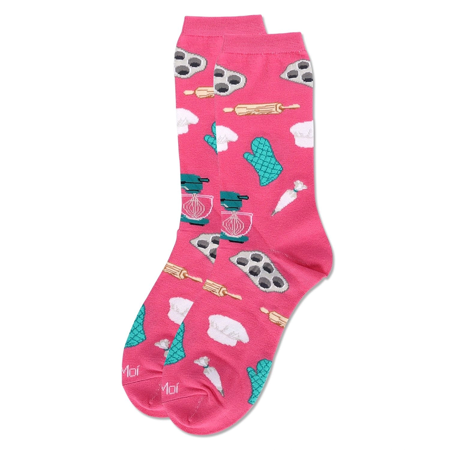 MeMoi Women's Baking Bamboo Crew Socks