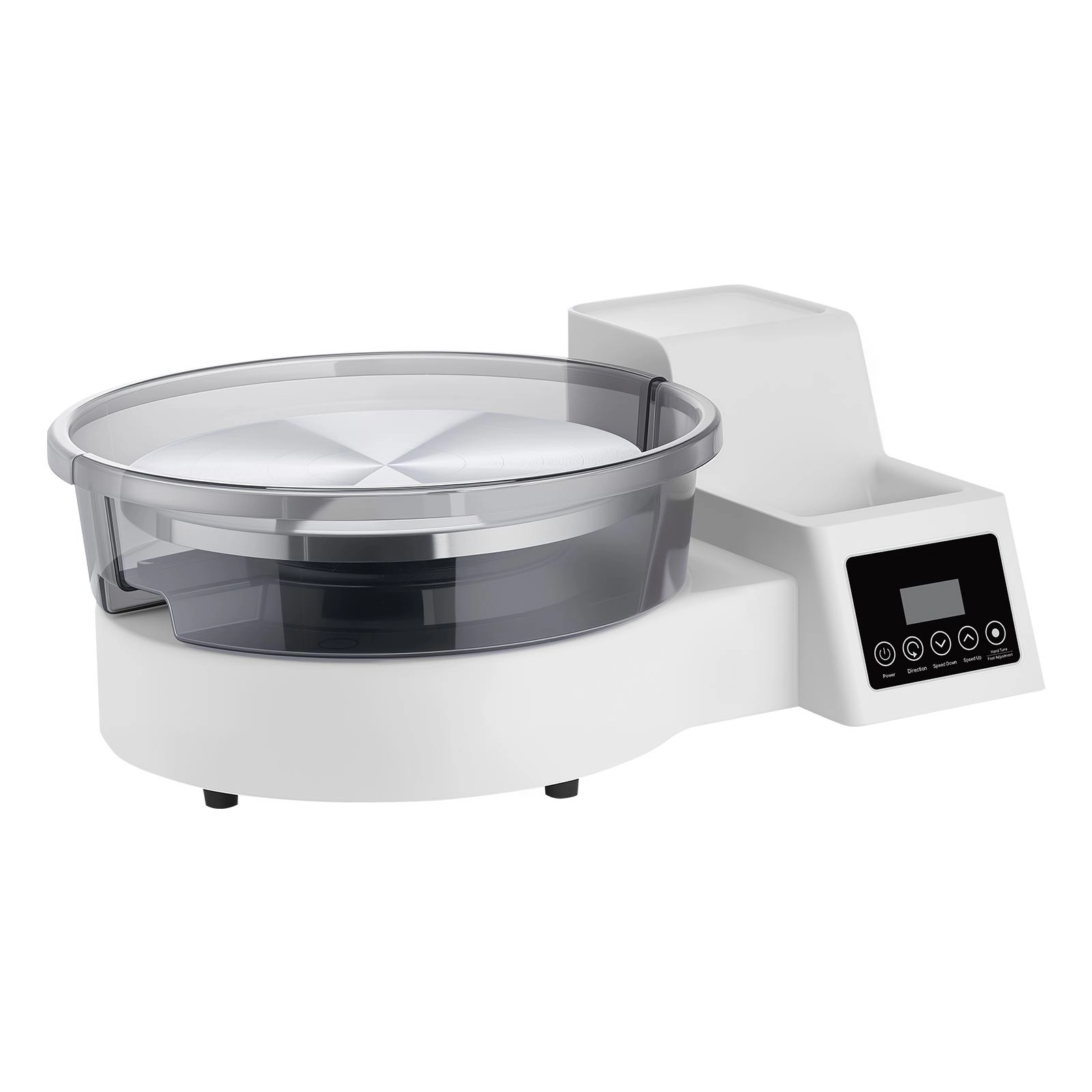 HONGGE Pottery Wheel for Adults 11" Aluminum Turntable 450W Electric Table Top Pottery Wheel with Foot Pedal 30-300 RPM