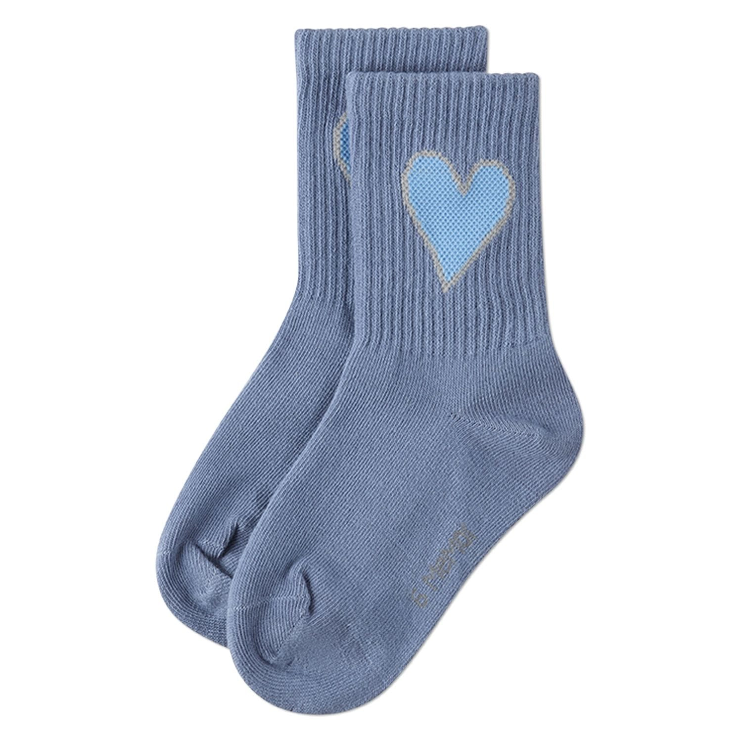 Memoi Kids Girl Filled Heart Crew