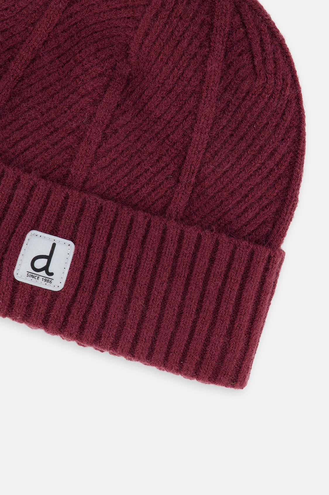 Deux par Boys Ribbed Winter Knit Hat with Rolled Cuff
