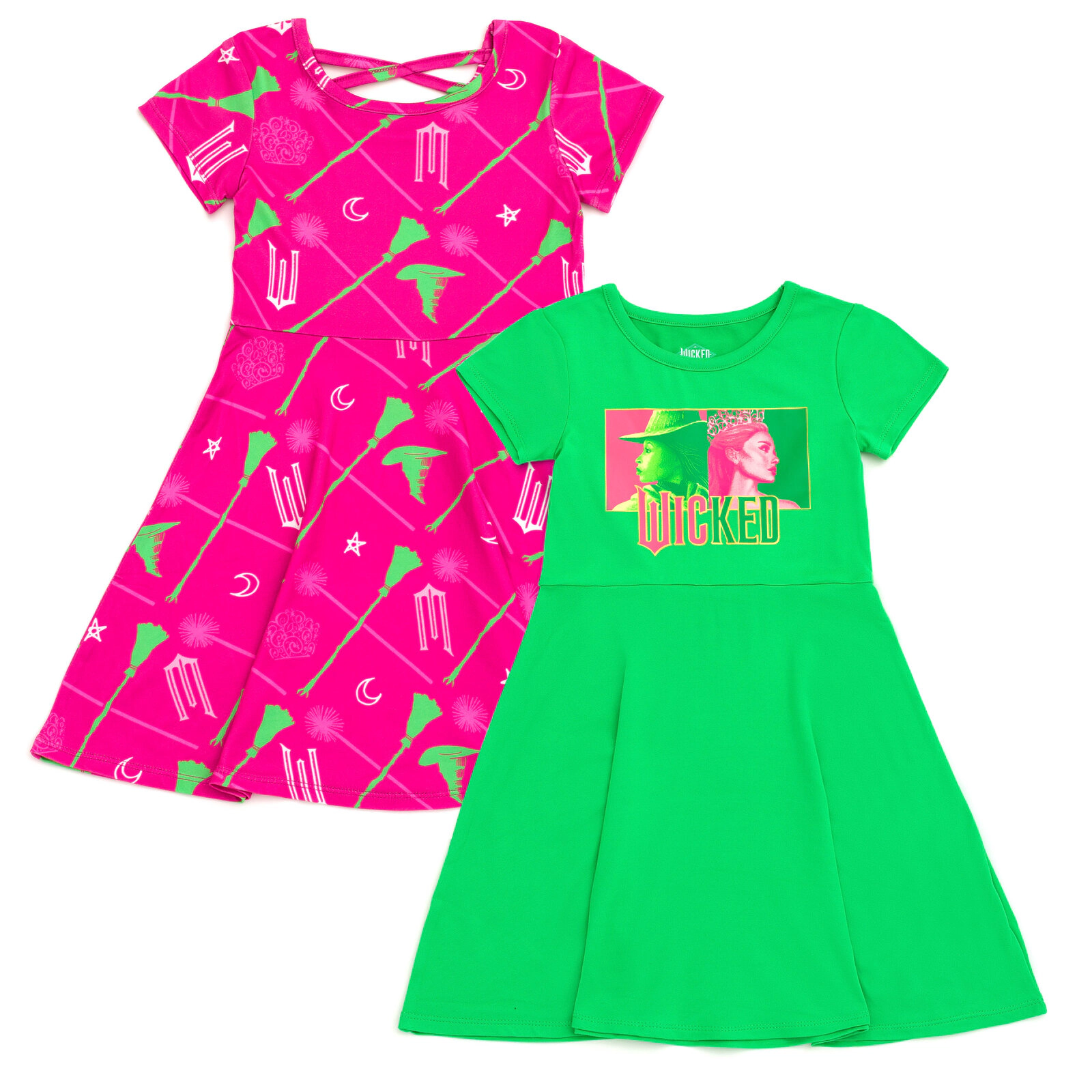 Wicked Girls' 2-Pack Skater Dresses