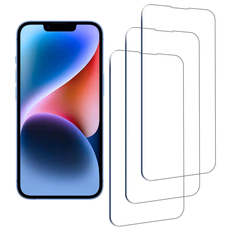 Qixxronics 3-Pack for iPhone 13 Pro Screen Protector Tempered Glass, 9H, Anti-Scratch, Anti-Fingerprint, Shatterproof