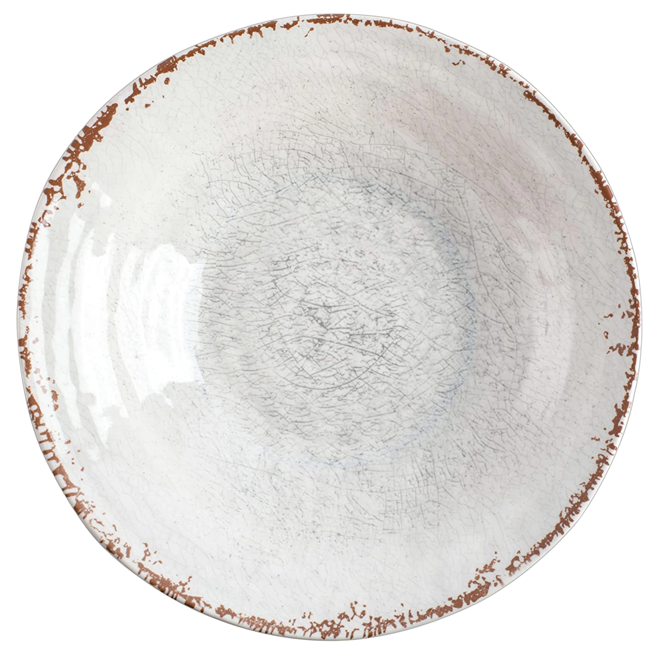 Gibson Mauna 3 Piece Melamine Serving Bowl Set in White with Serving Utensils