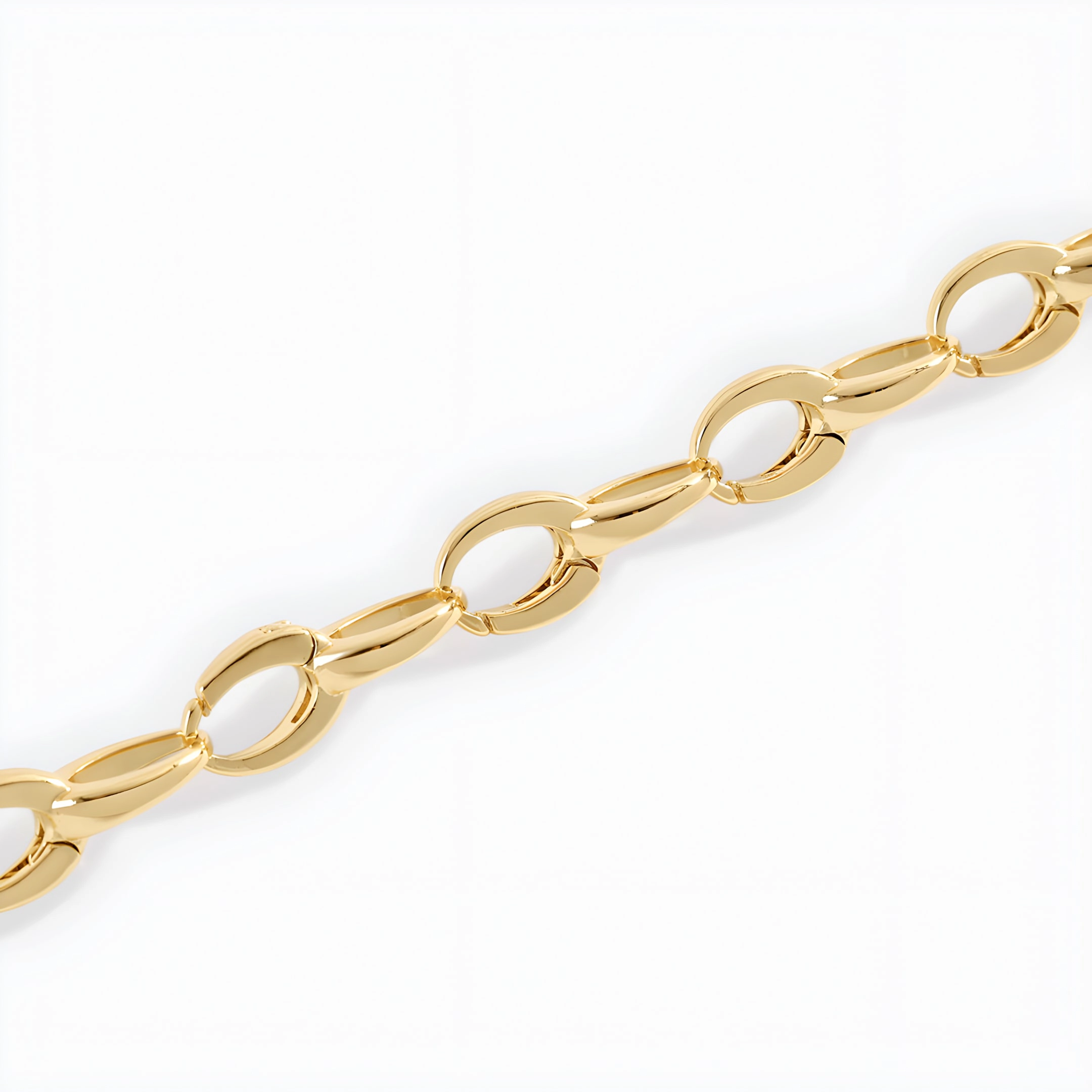 Mint & Lily Women's Bold Cable Link Charm Bracelet