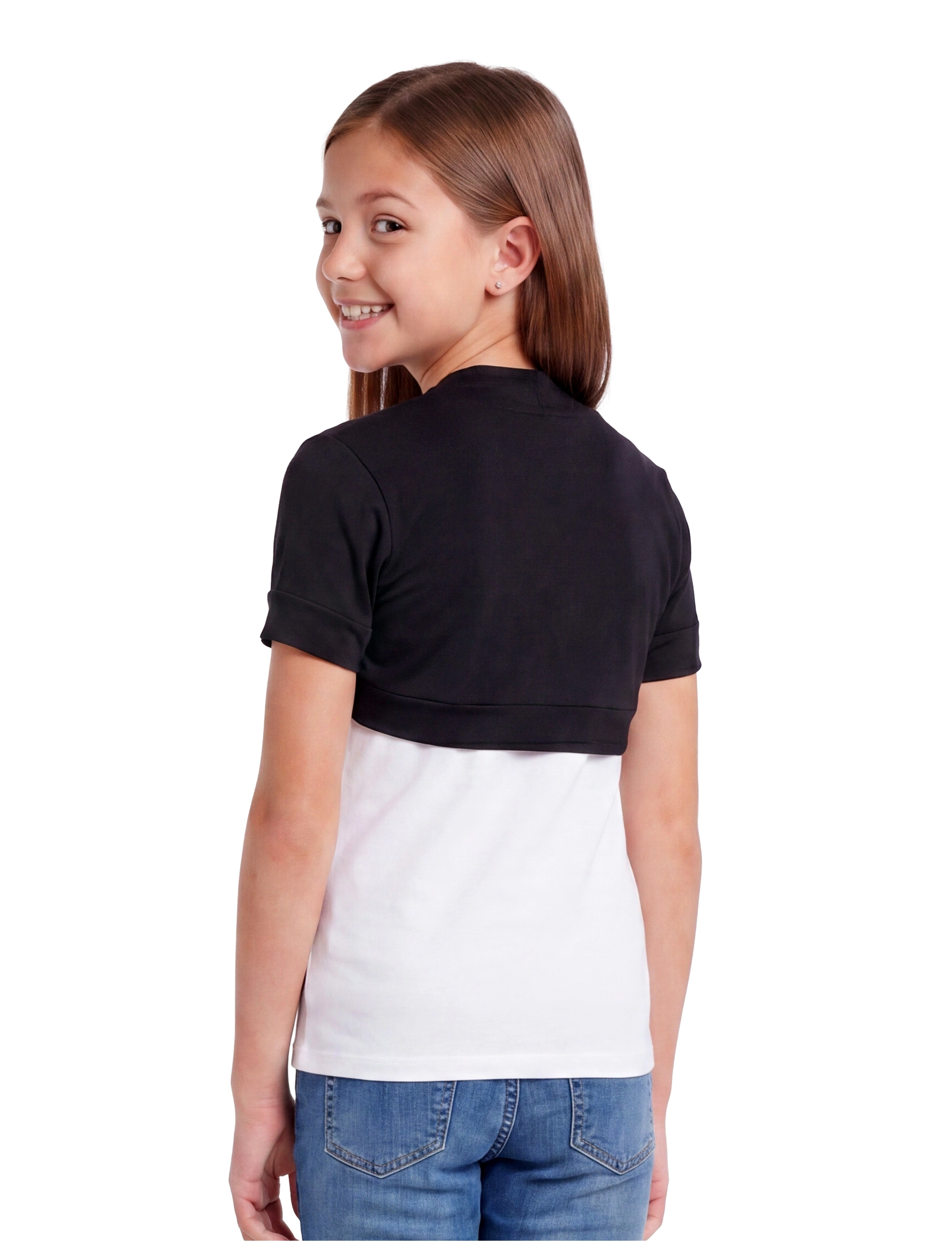 24sevenKid Essential Girls Open Front Bolero Shrug