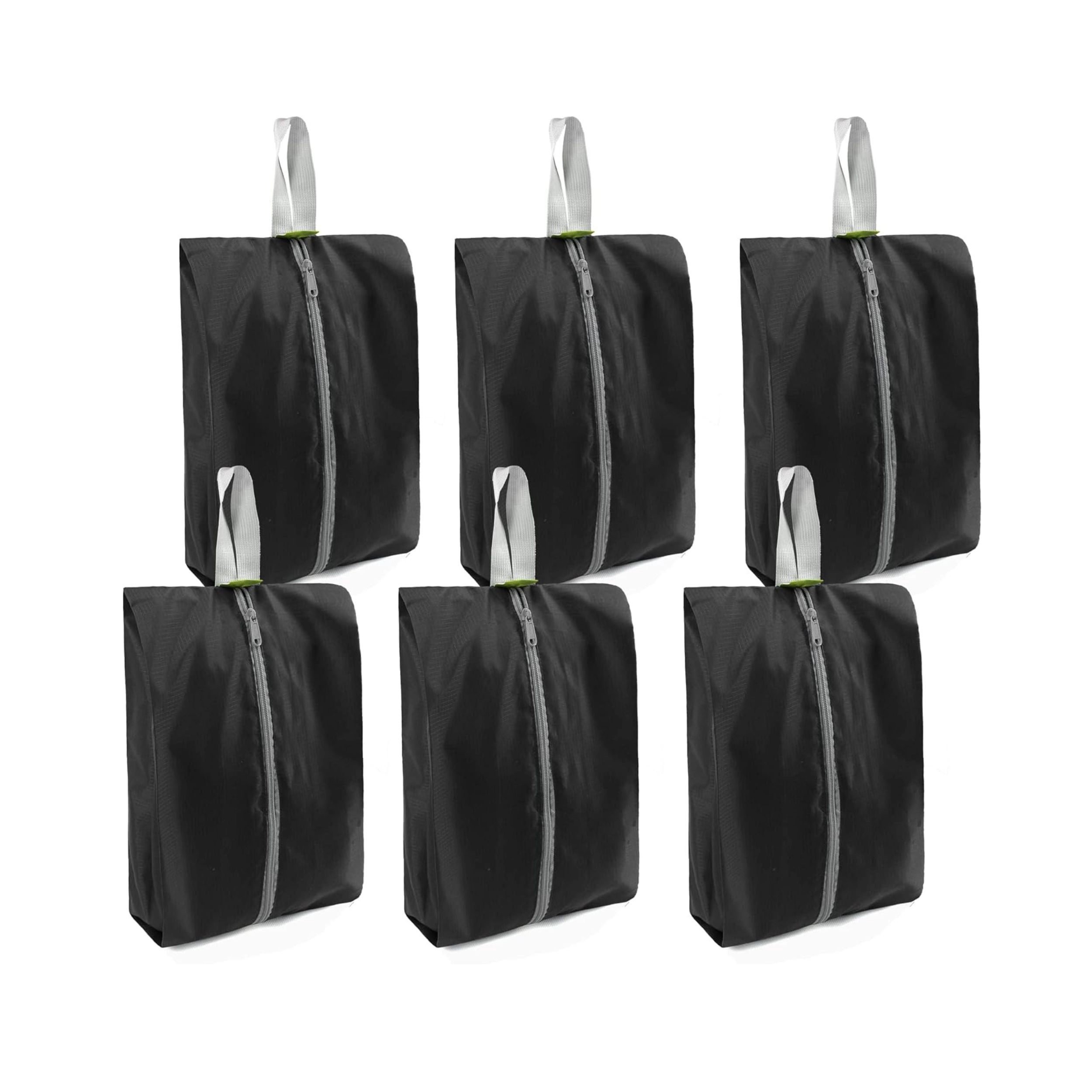 Stock Preferred Pack of 6 Travel Shoe Bags with Zipper Closure and Handle Storage Organizer