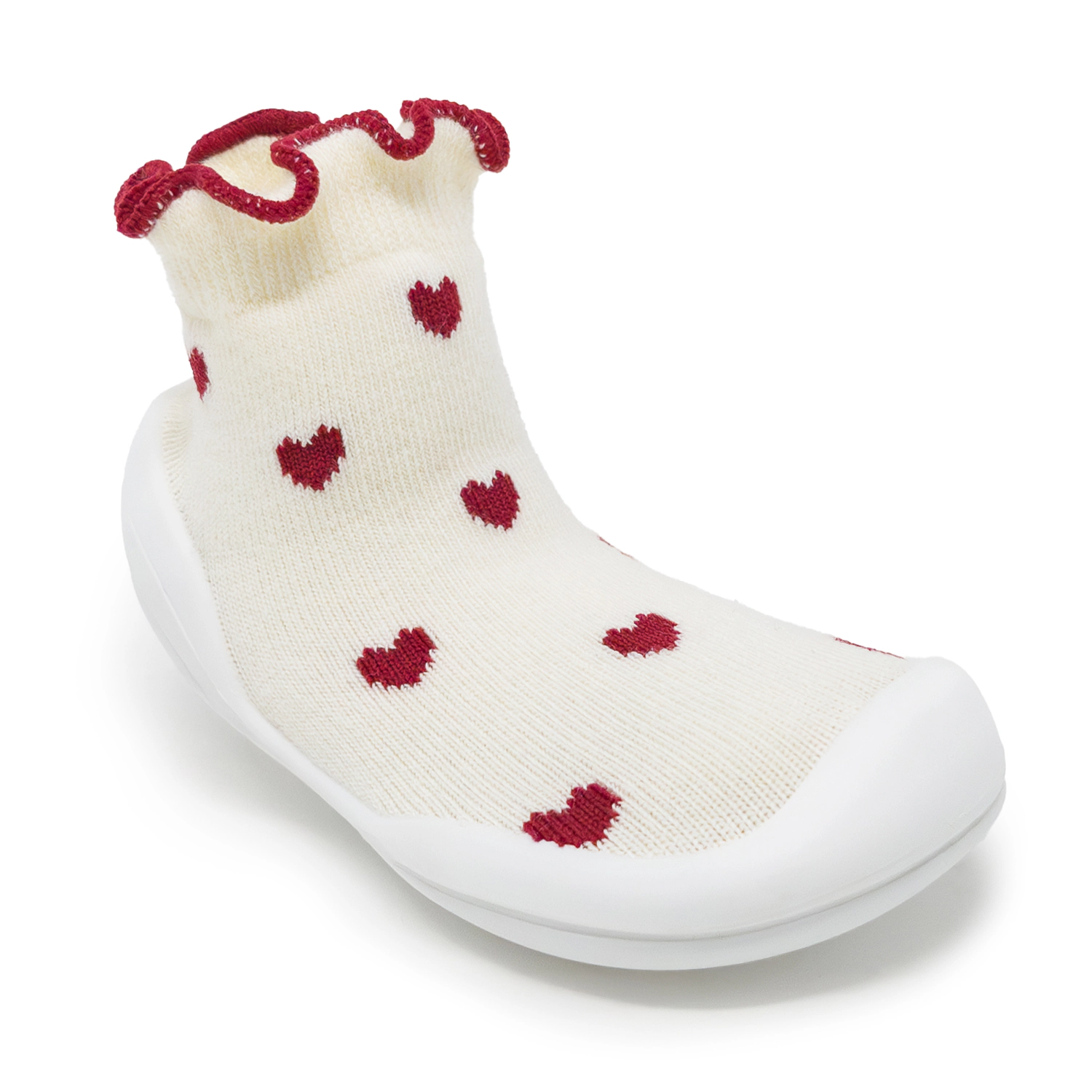 Komuello Baby Boy First Walk Sock Shoes Sweet Hearts