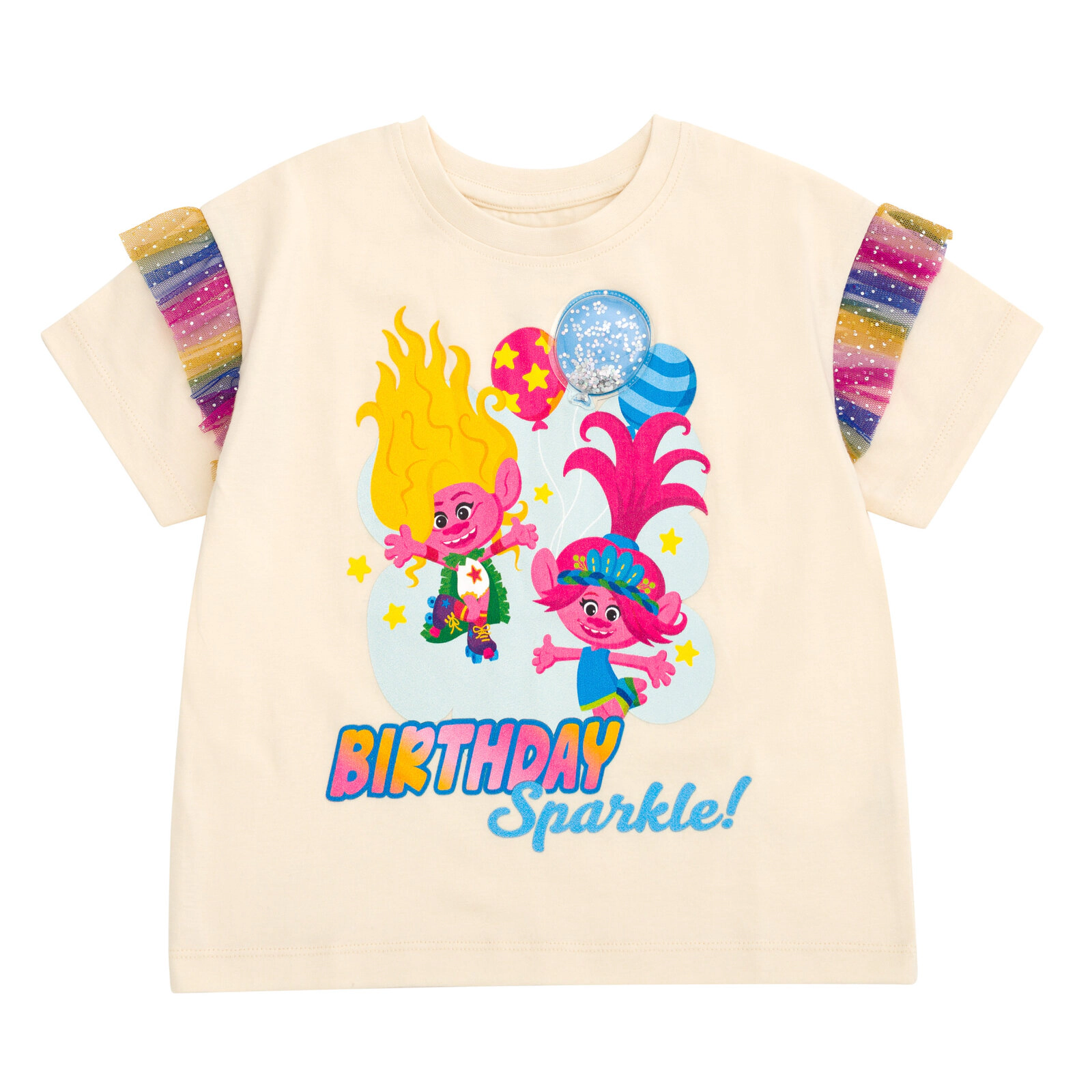 DreamWorks Trolls Girls' Birthday T-Shirt