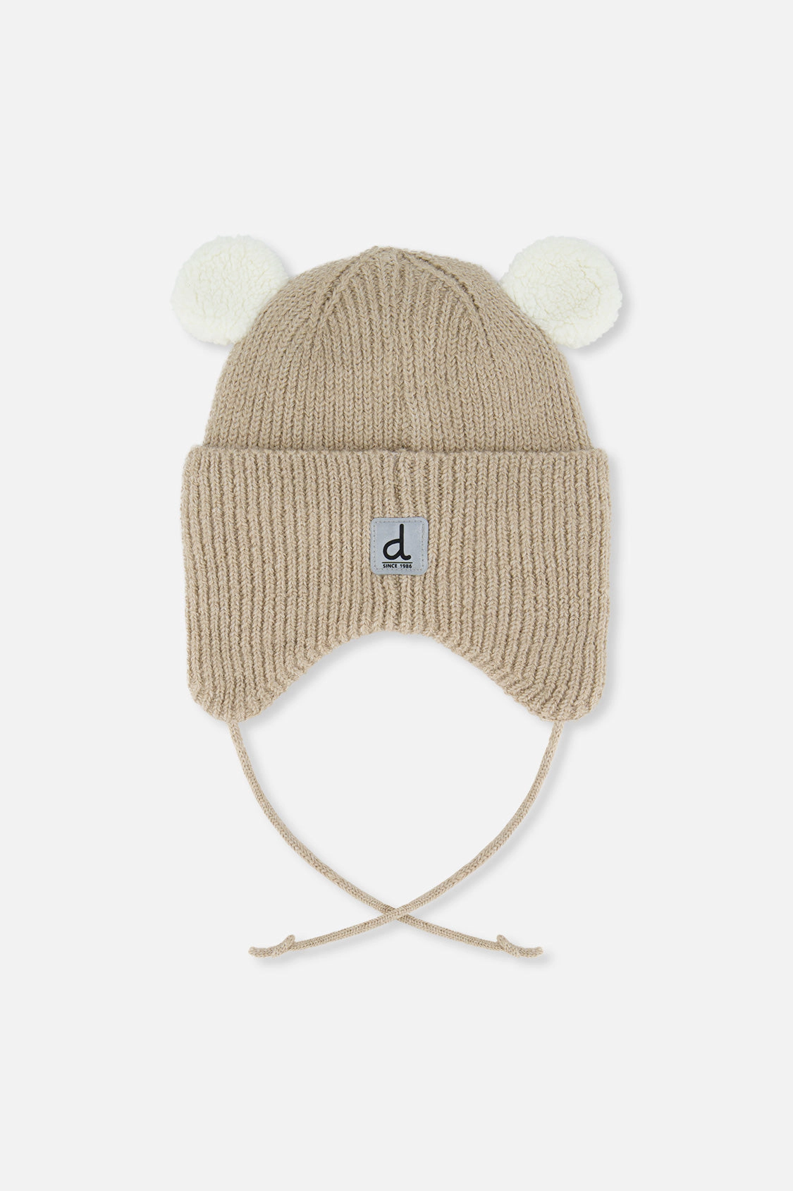 Deux par Unisex Winter Knit Hat with Ear Flaps and Ears