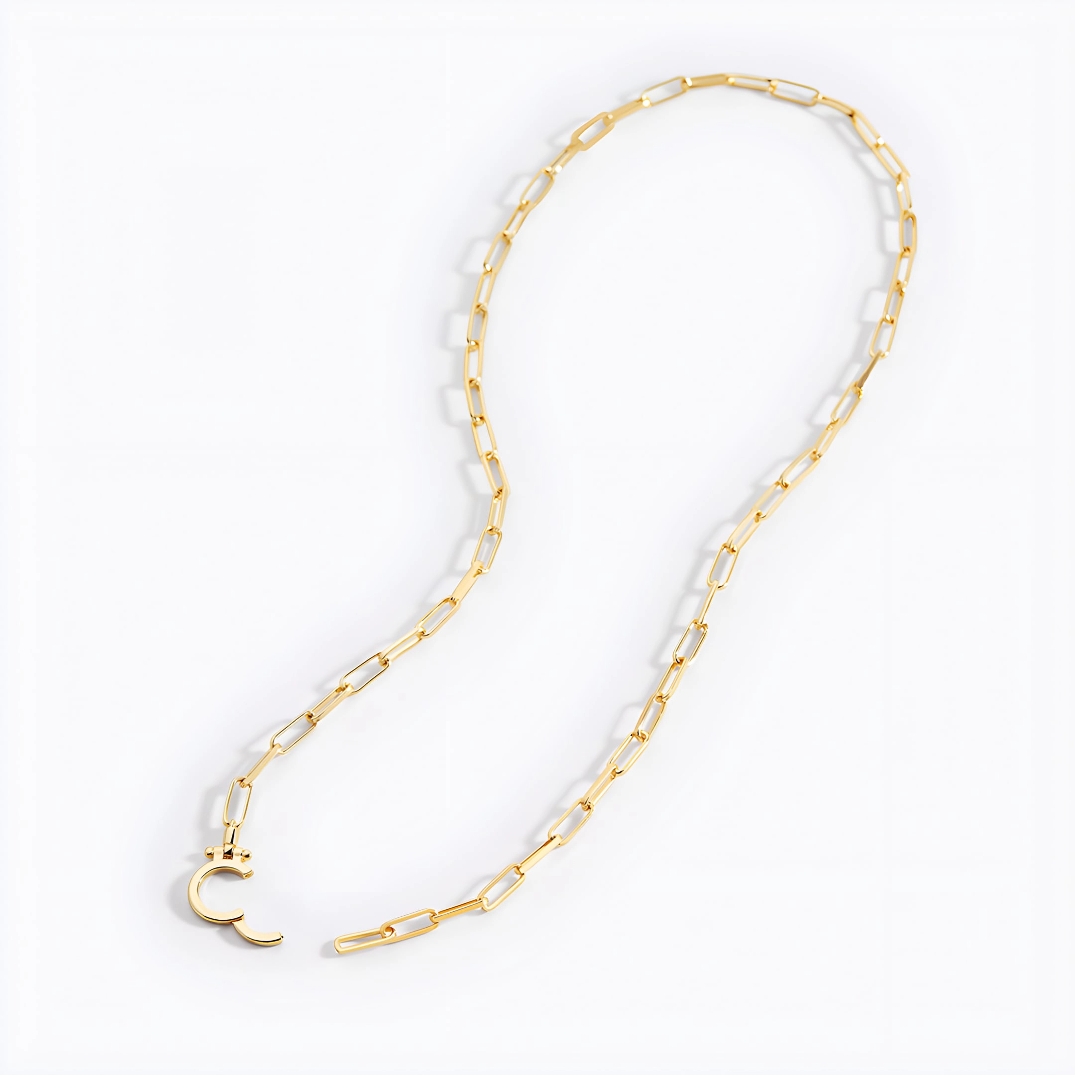 Mint & Lily Women's Mint Paperclip Necklace