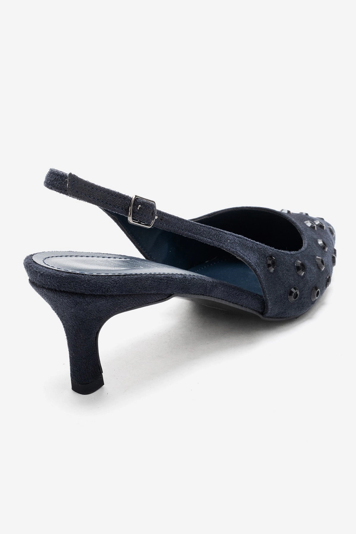 Prologue Shoes Womens Lorex Embellished Stiletto Slingback Pump