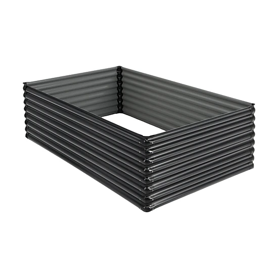 Hivvago 71 Inch Galvanized Metal Raised Garden Bed For Garden Backyard