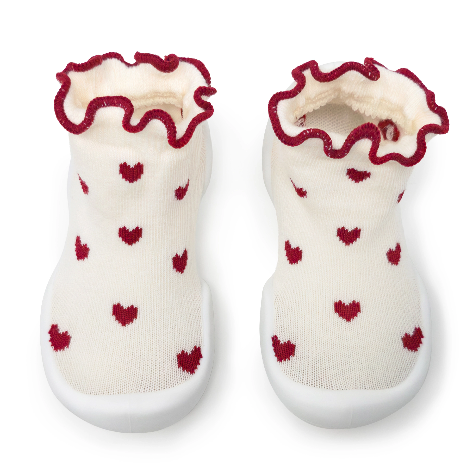Komuello Baby Boy First Walk Sock Shoes Sweet Hearts