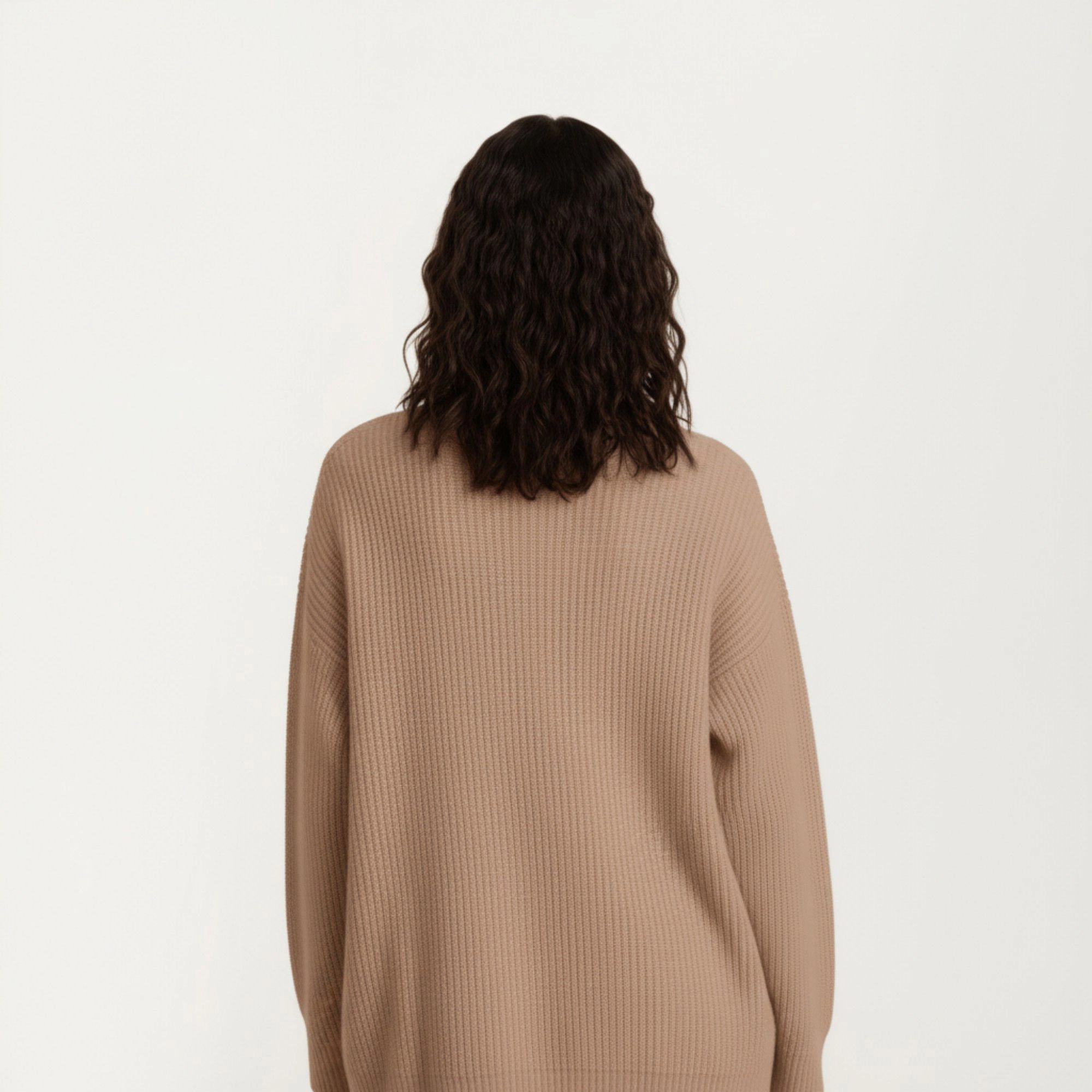 Anna-Kaci Women's Oversized Rib Knit Button Front Cardigan with Relaxed Drop-Shoulder Silhouette and Soft Textured Feel