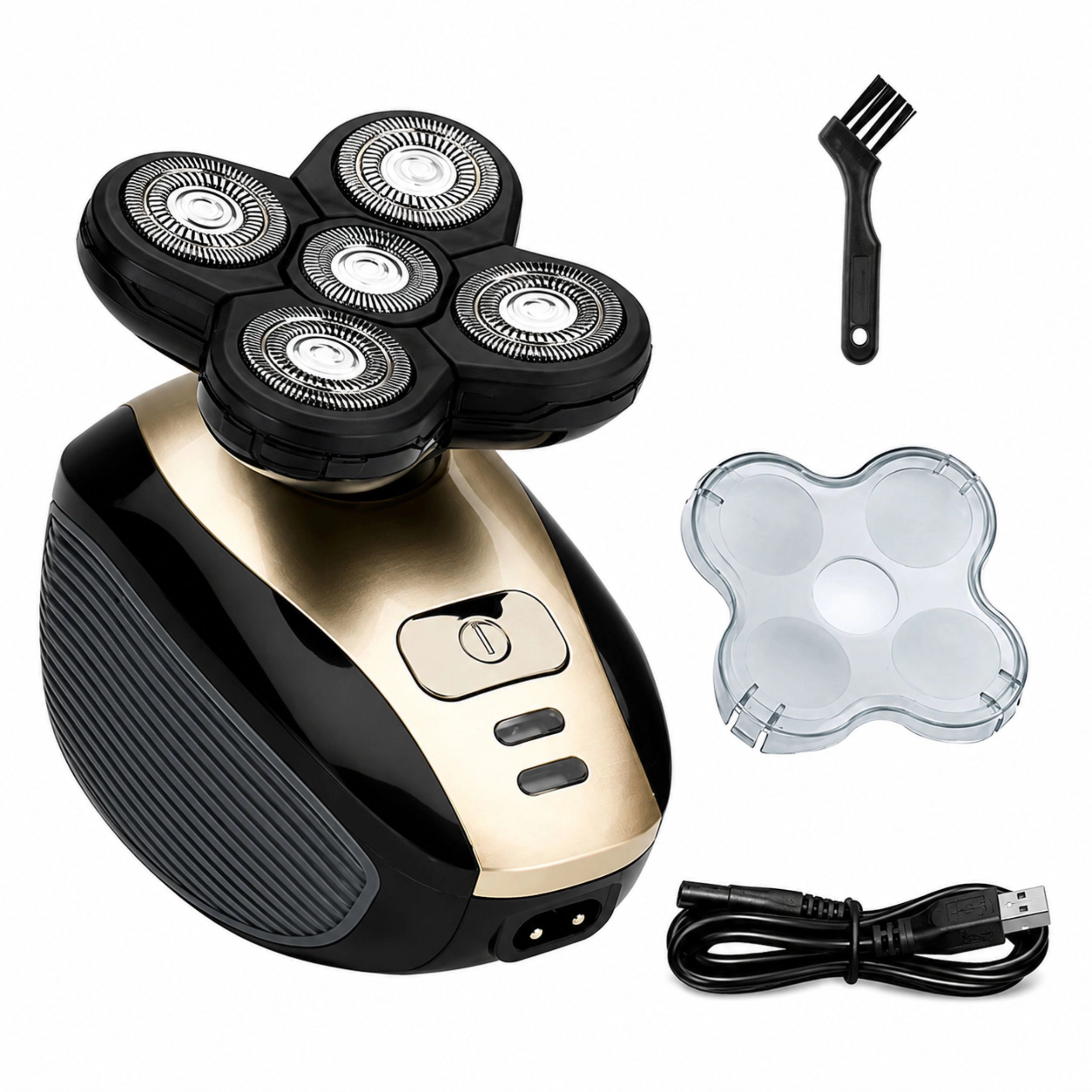 Home Collection Men 4D Rotary Rechargeable Electric Head Shaver and Beard Trimmer