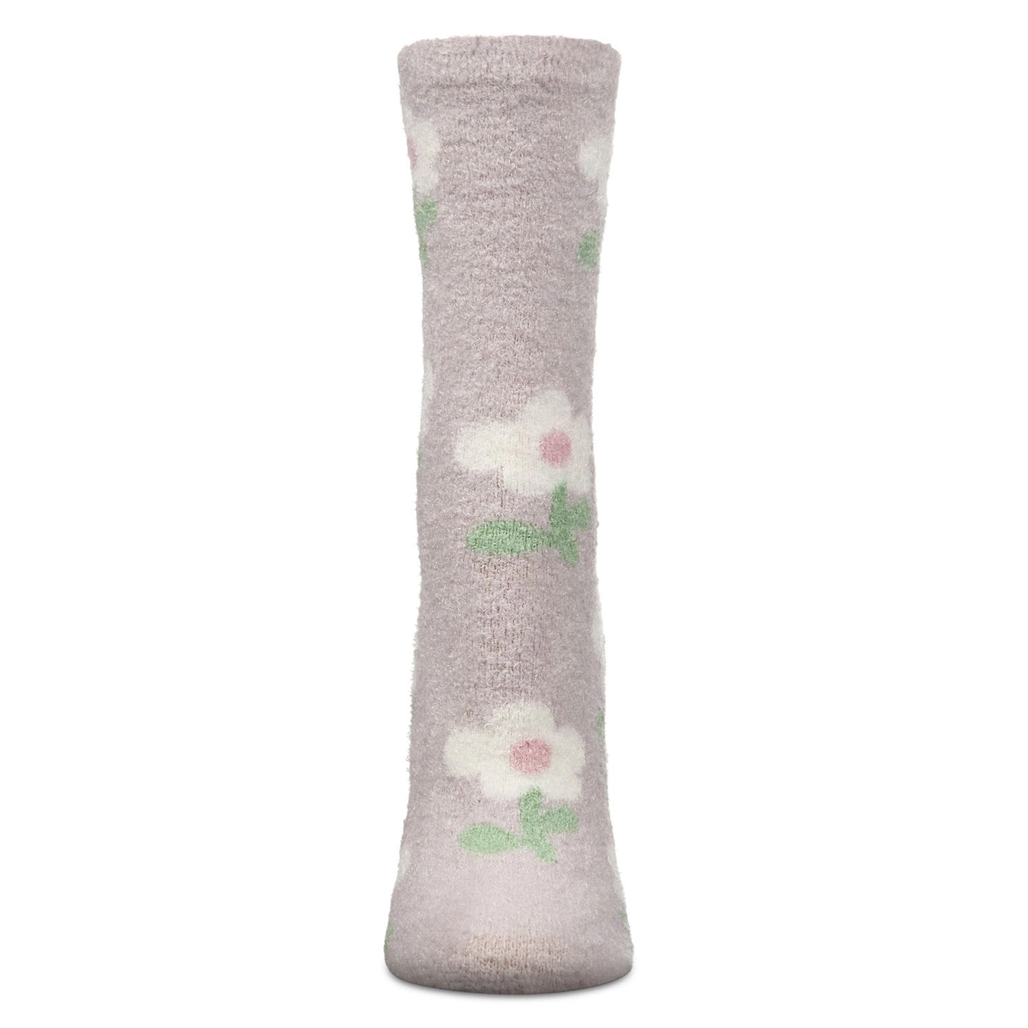MeMoi Women's Flower Aloe Infused Crew Socks