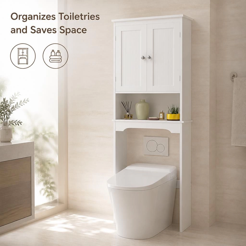 ELEMENT ACE Tall Narrow Freestanding Bathroom Storage Cabinet
