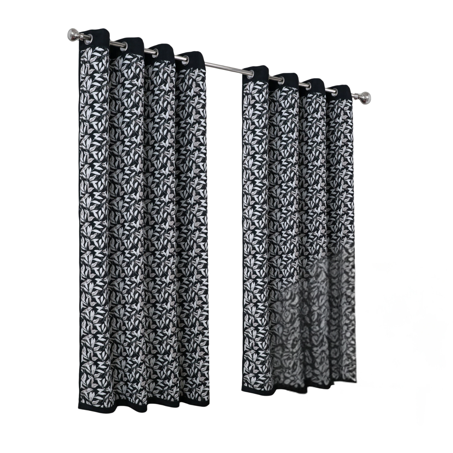 RT Designers Collection 100% Polyester 190 GSM Marina Revisible Blackout Grommet Curtain Panel 54" x 84