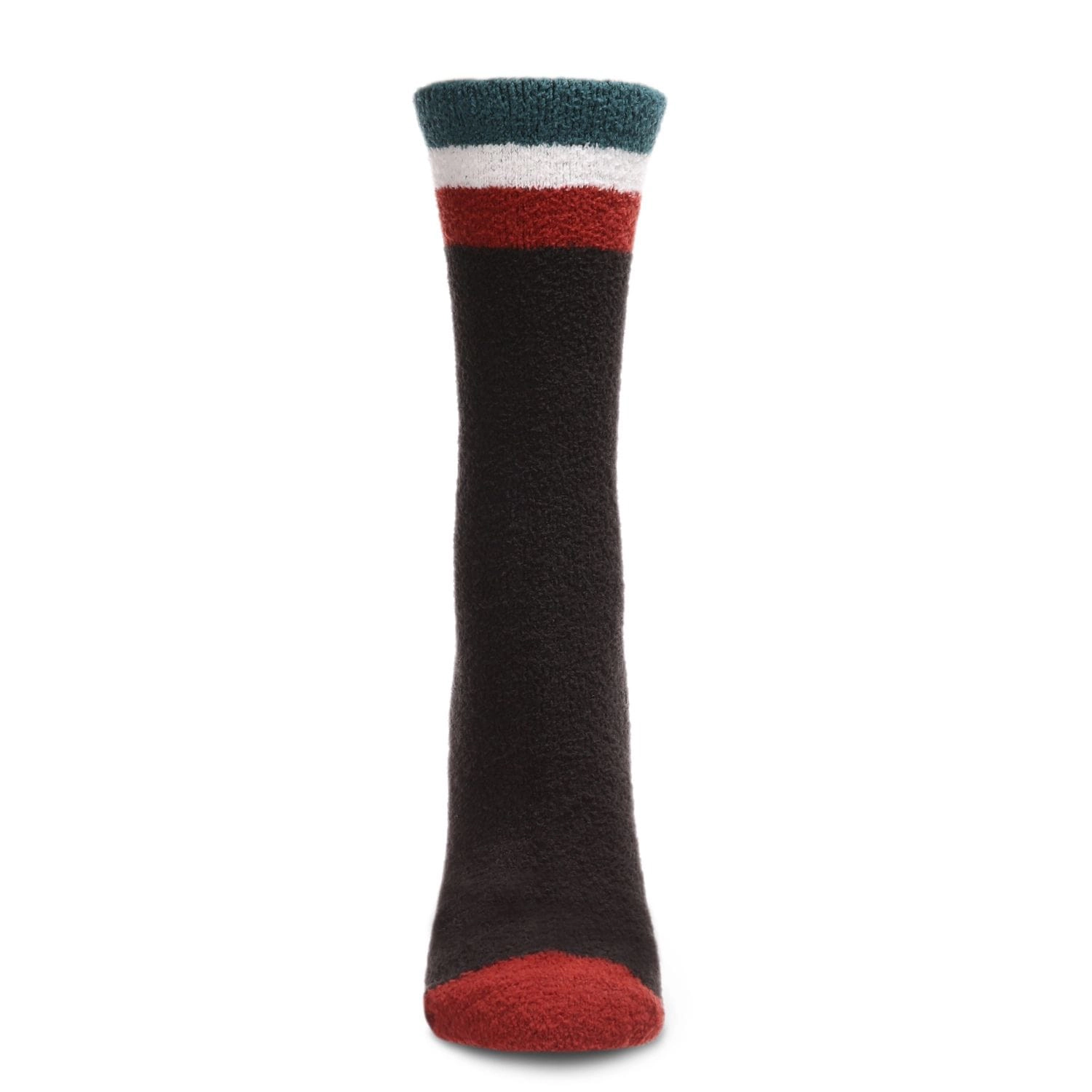 MeMoi Women's Solid Retro Stripe Super Soft Cozy Crew Socks