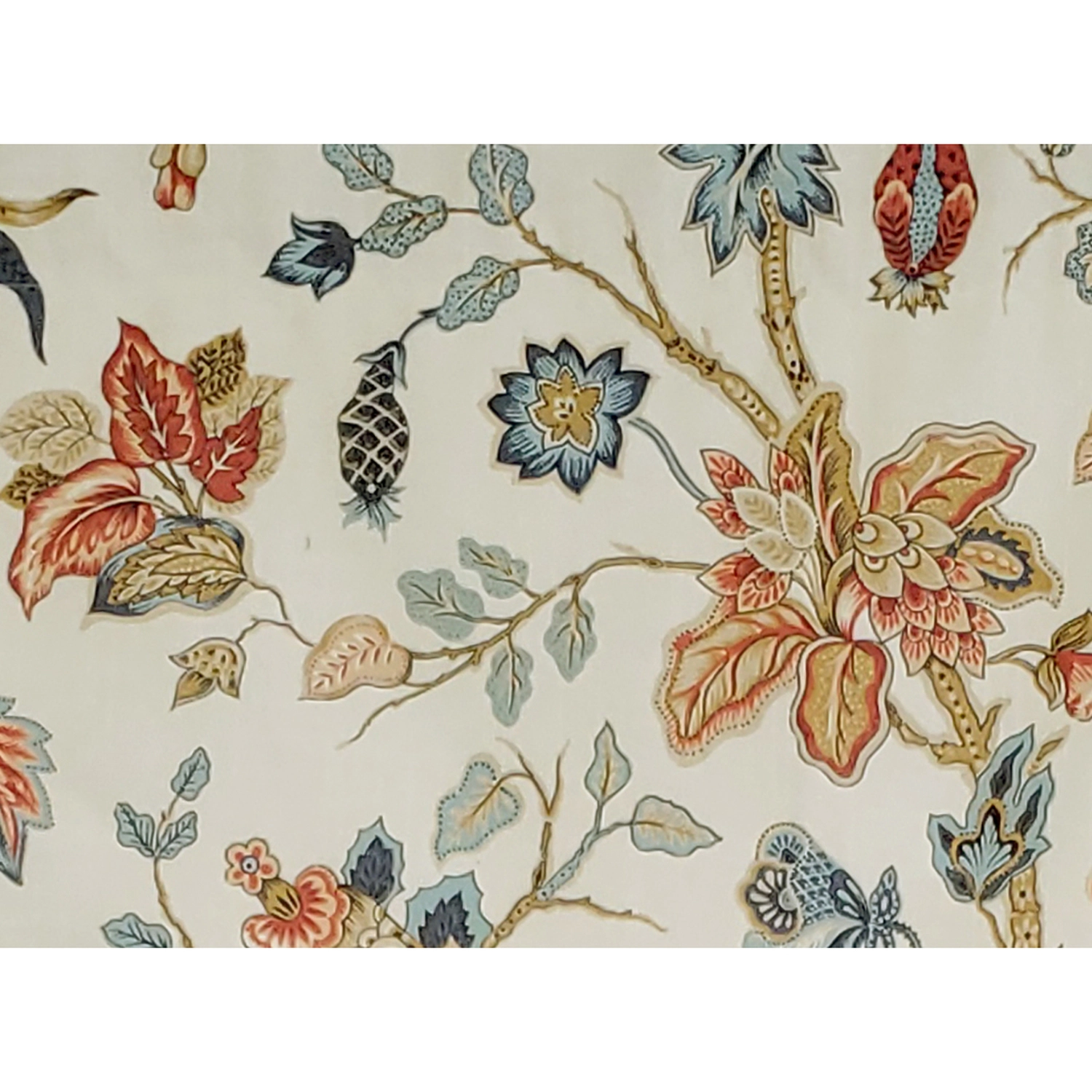 RLF Home Giana Ruffled Provance 100% Cotton 3" Rod Pocket Window Valance 50"x15" Americana