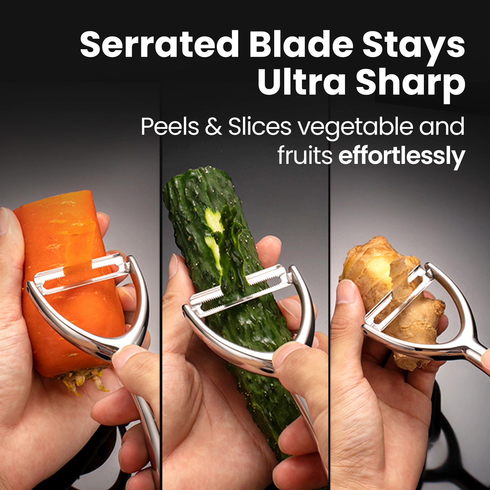 Gourmet Easy Vegetable Peeler, Apple Peeler, Stainless Steel Y Peeler for Fruits