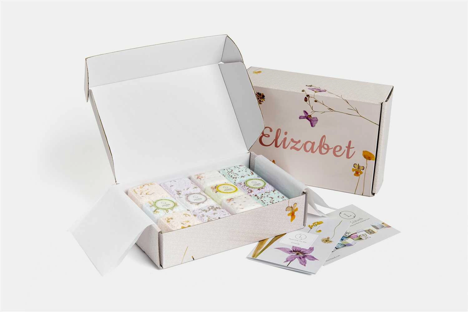 Lizush Shower Steamers Set of 12 - Large Aromatherapy Fizzies Gift Box - Lavender Grapefruit Mint Eucalyptus