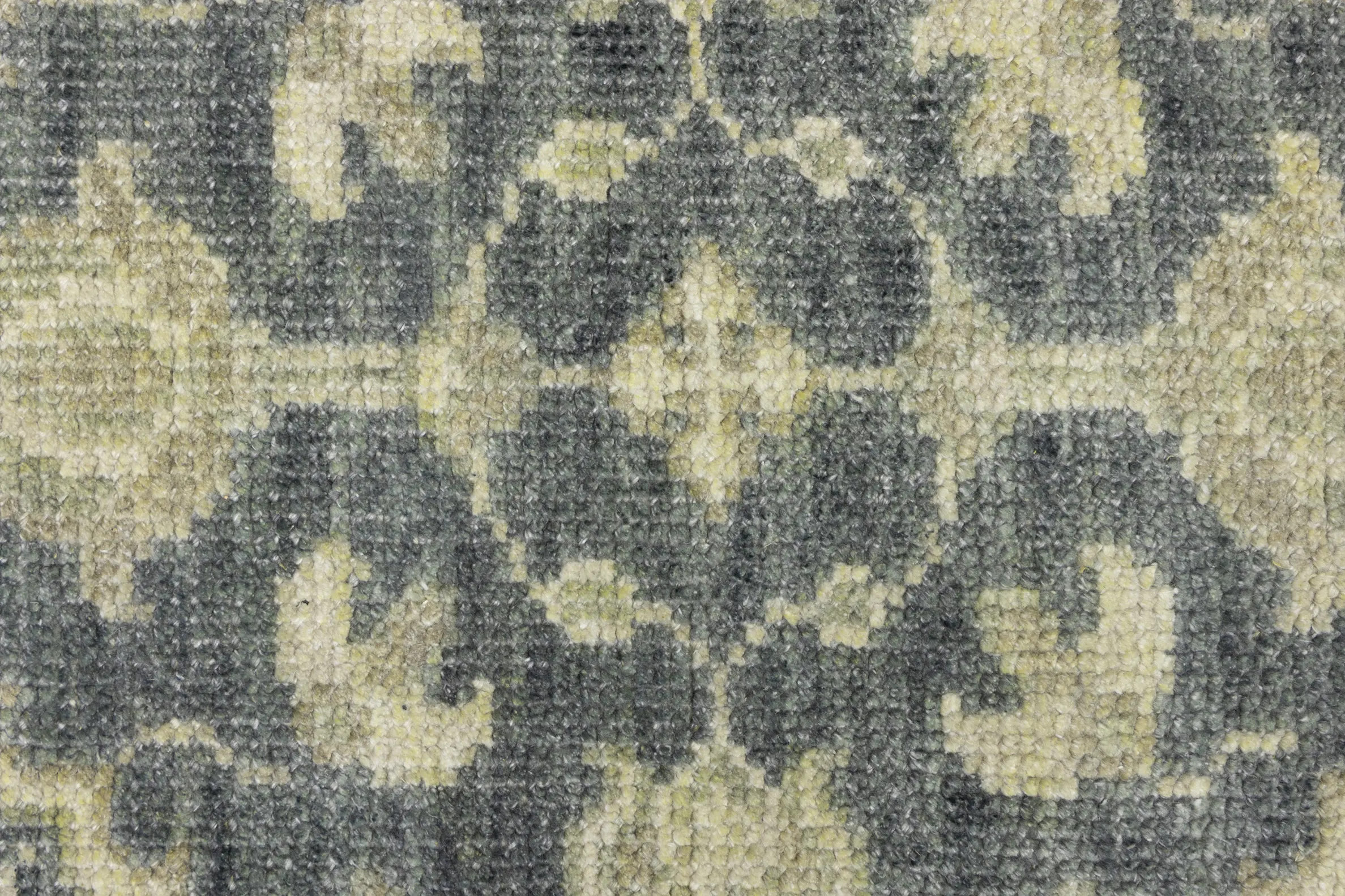 Magic Rugs Muted Dark Slate Floral 2'7X14 Transitional Oriental Runner Rug