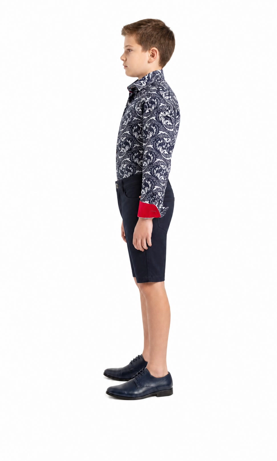 Elie Balleh Boys Slim Fit Boys' Paisley Pattern Shirt