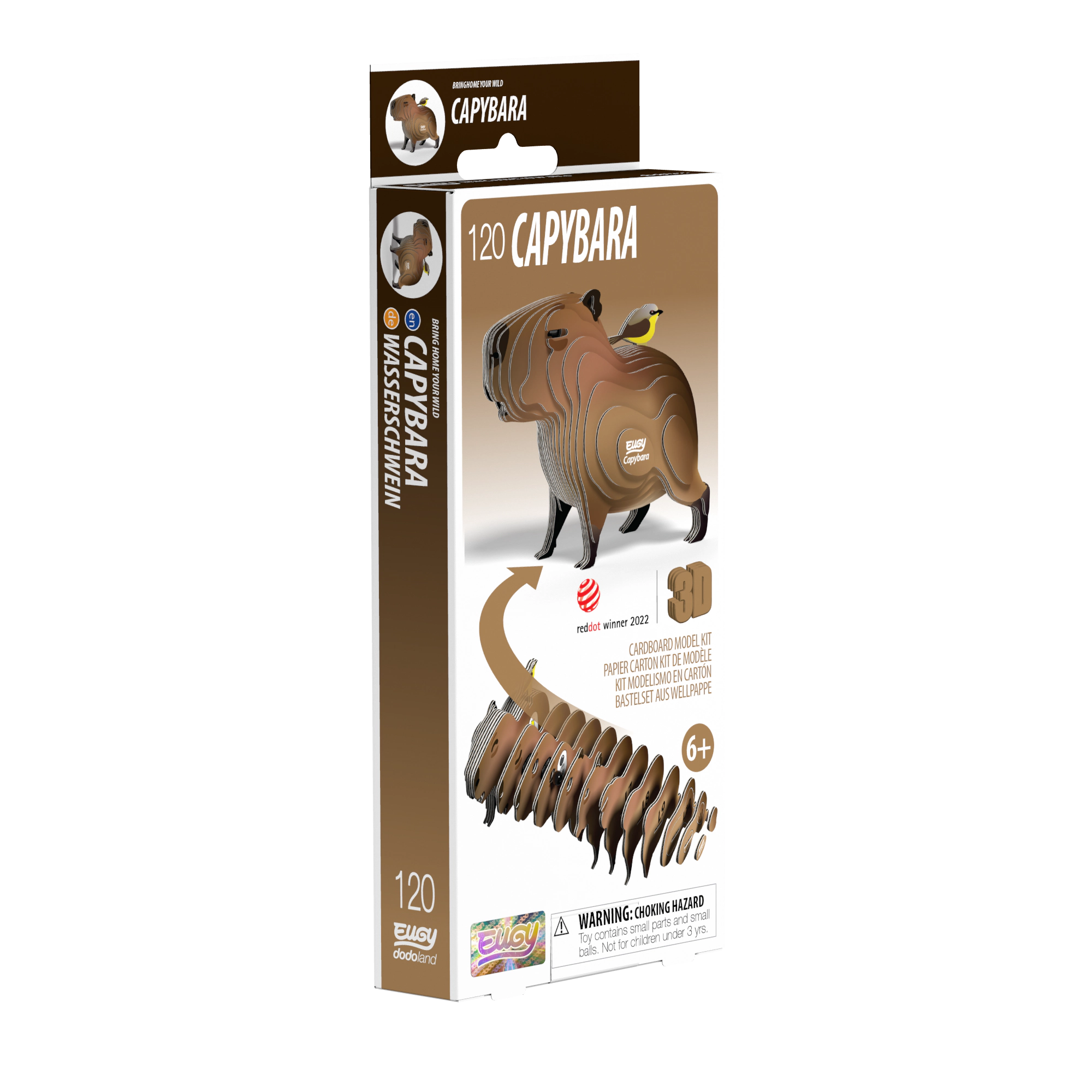 EUGY Capybara 3D Puzzle - contains 27 puzzle pieces