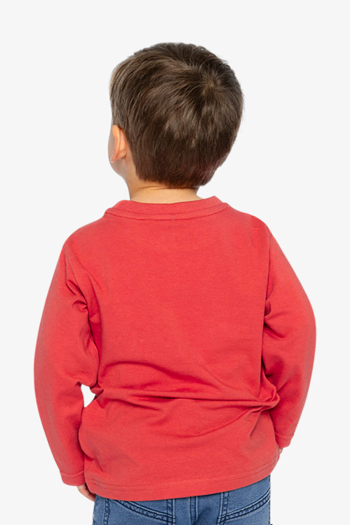 Deux par Boys Long Sleeve Organic Cotton Polar Bear Graphic T-Shirt