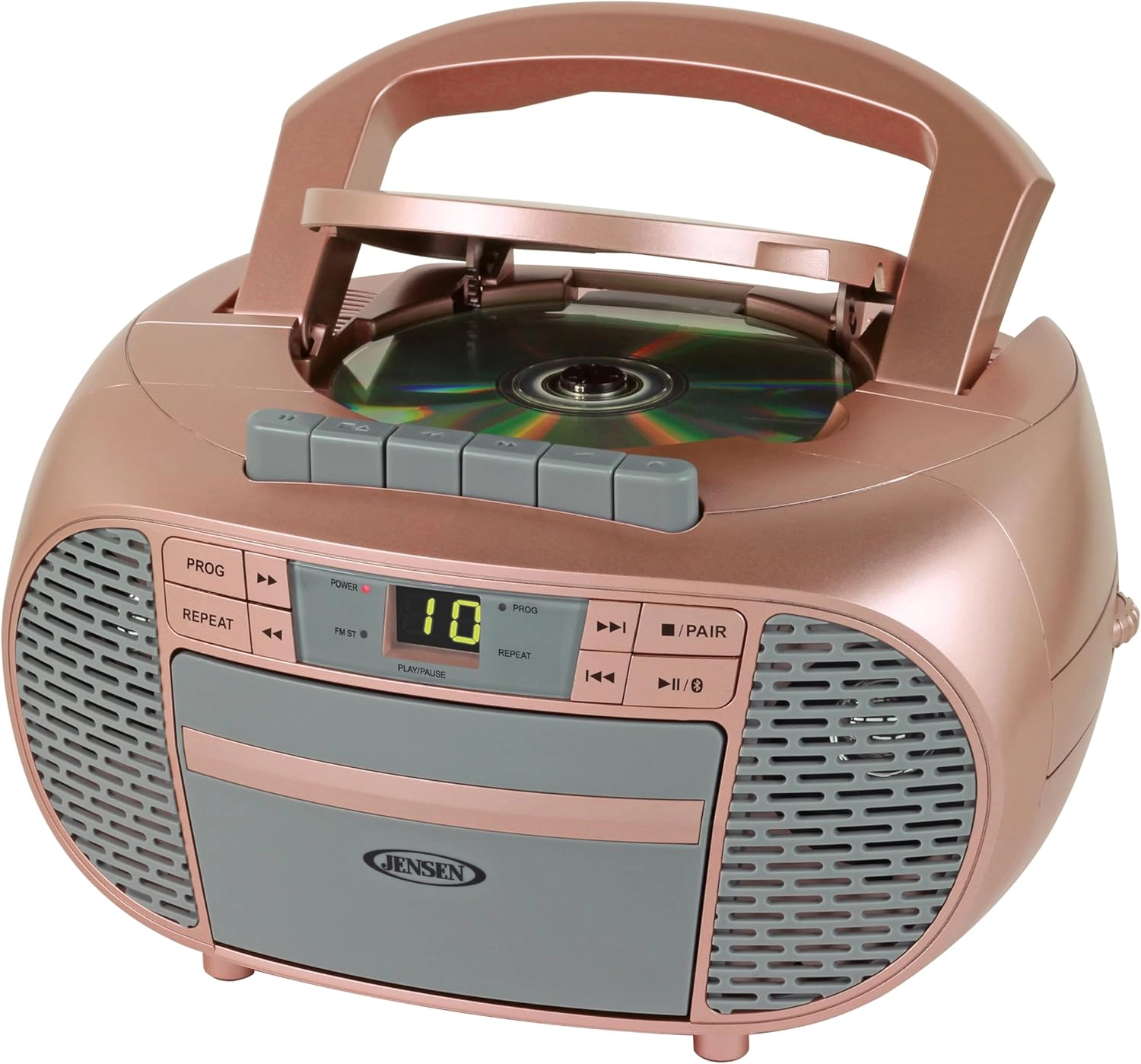 Jensen Portable Bluetooth CD Stereo System with AM/FM Radio CD-550BT