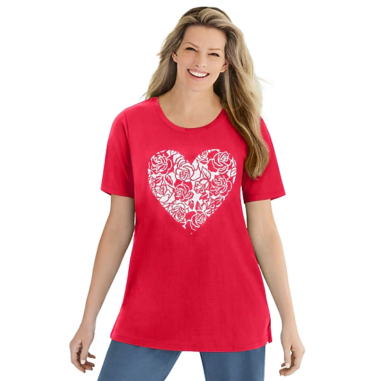 Woman Within Plus Size Graphic Tee - JCPenney