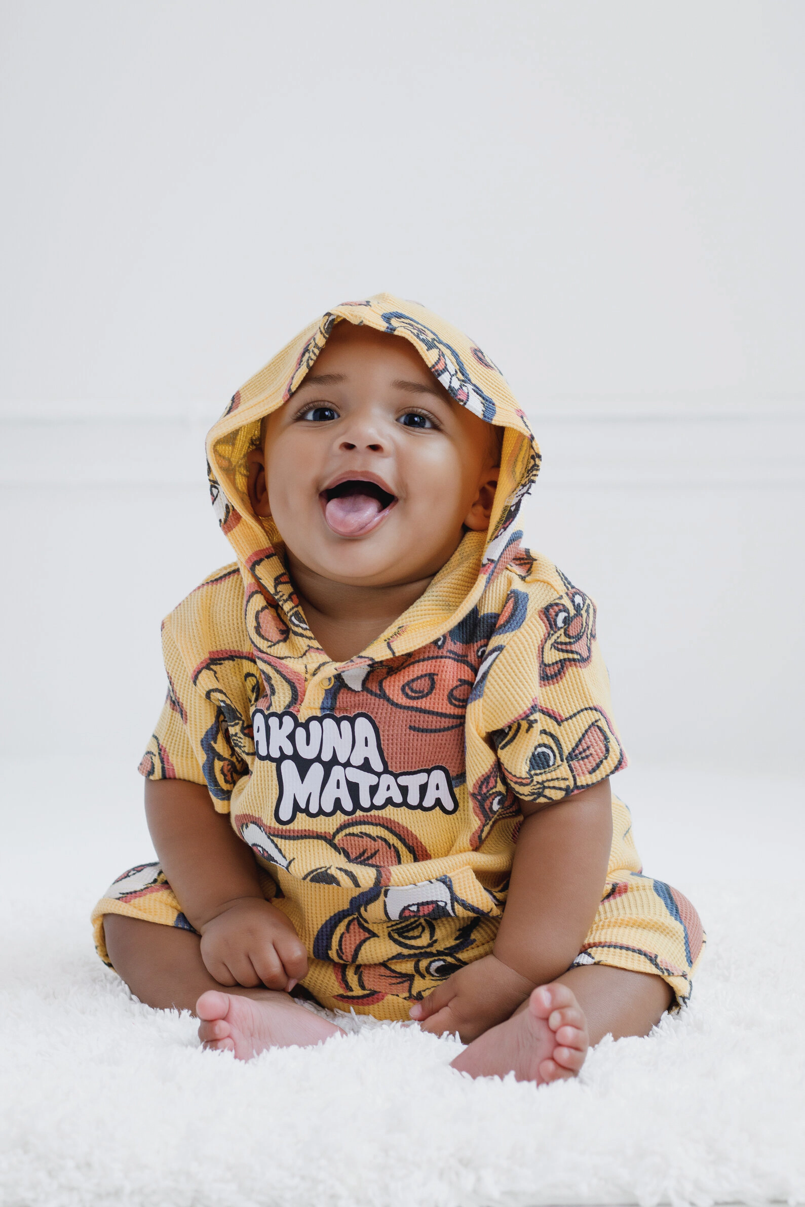 Disney Boys' 2-Piece Waffle Hooded Tee and Shorts Set