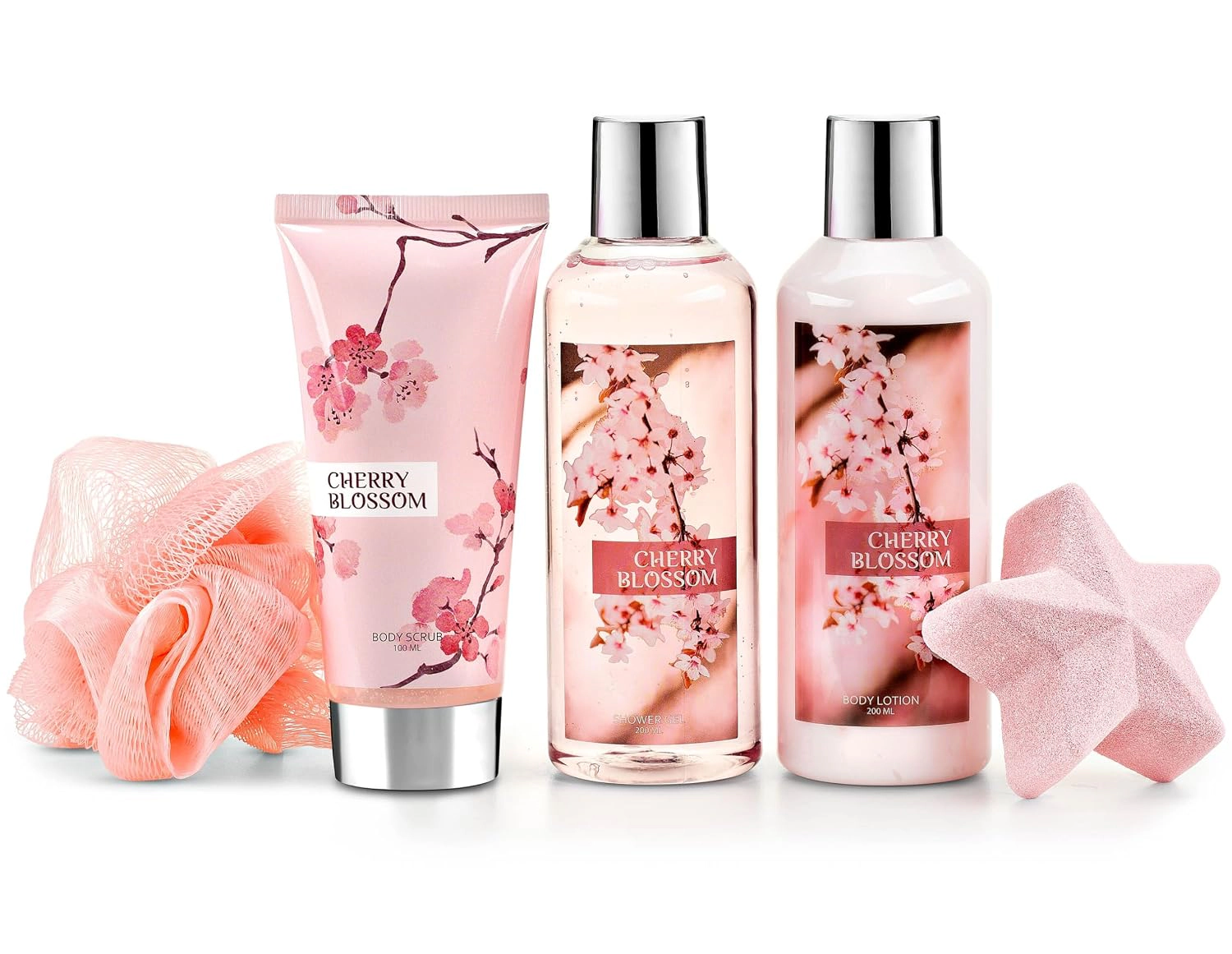 Freida and Joe  Women Japanese Cherry Blossom Bath & Body Collection Gift Box Valentine's Gift