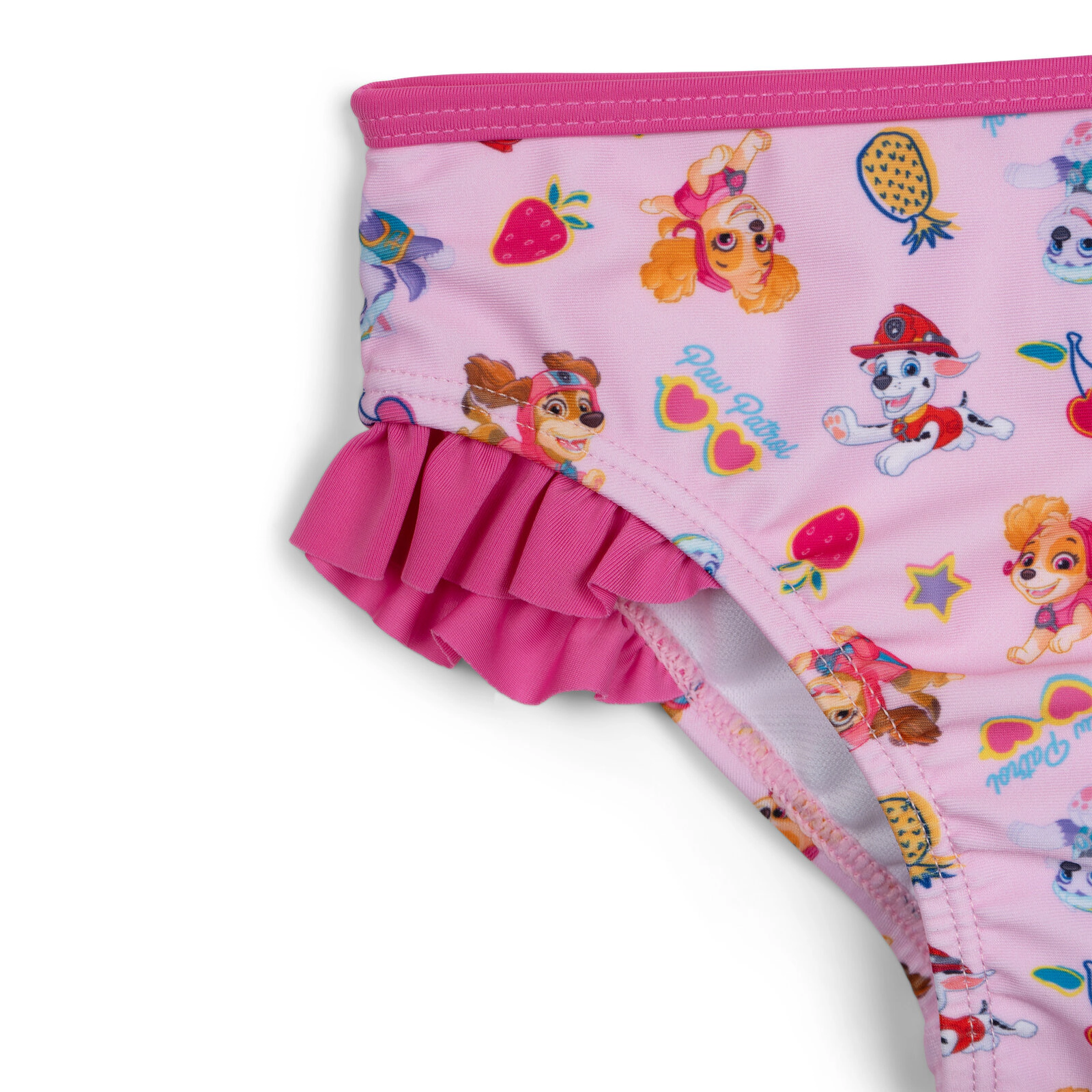 Paw Patrol Girls' Swimwear 2-Piece Rash Guard and Bikini Bottom Set UPF 50+