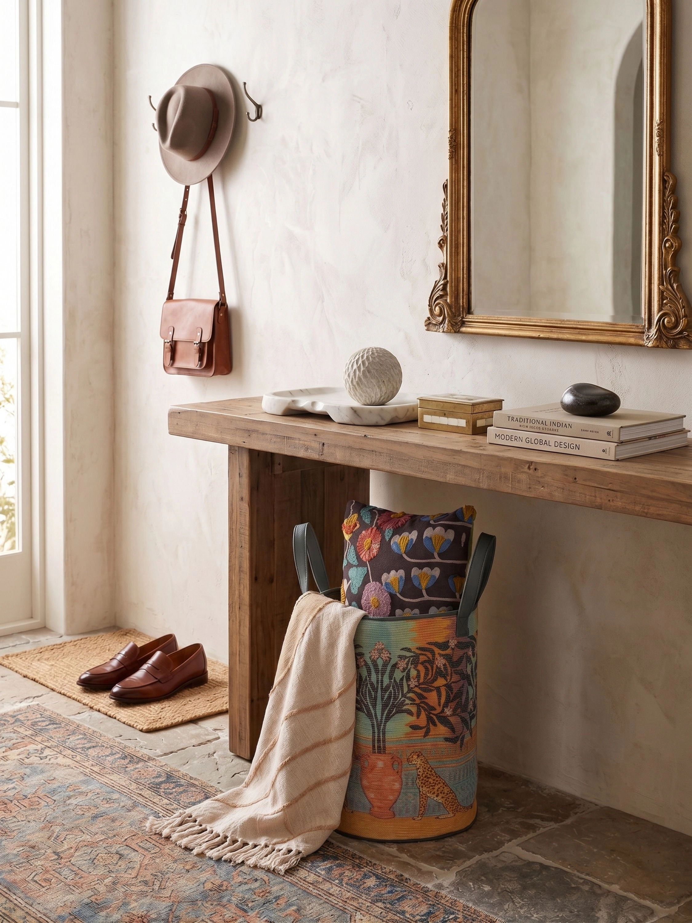 GAURI KOHLI Zaria Laundry Hamper