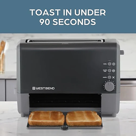 WEST BEND QuikServe 2-Slice Toaster, Black
