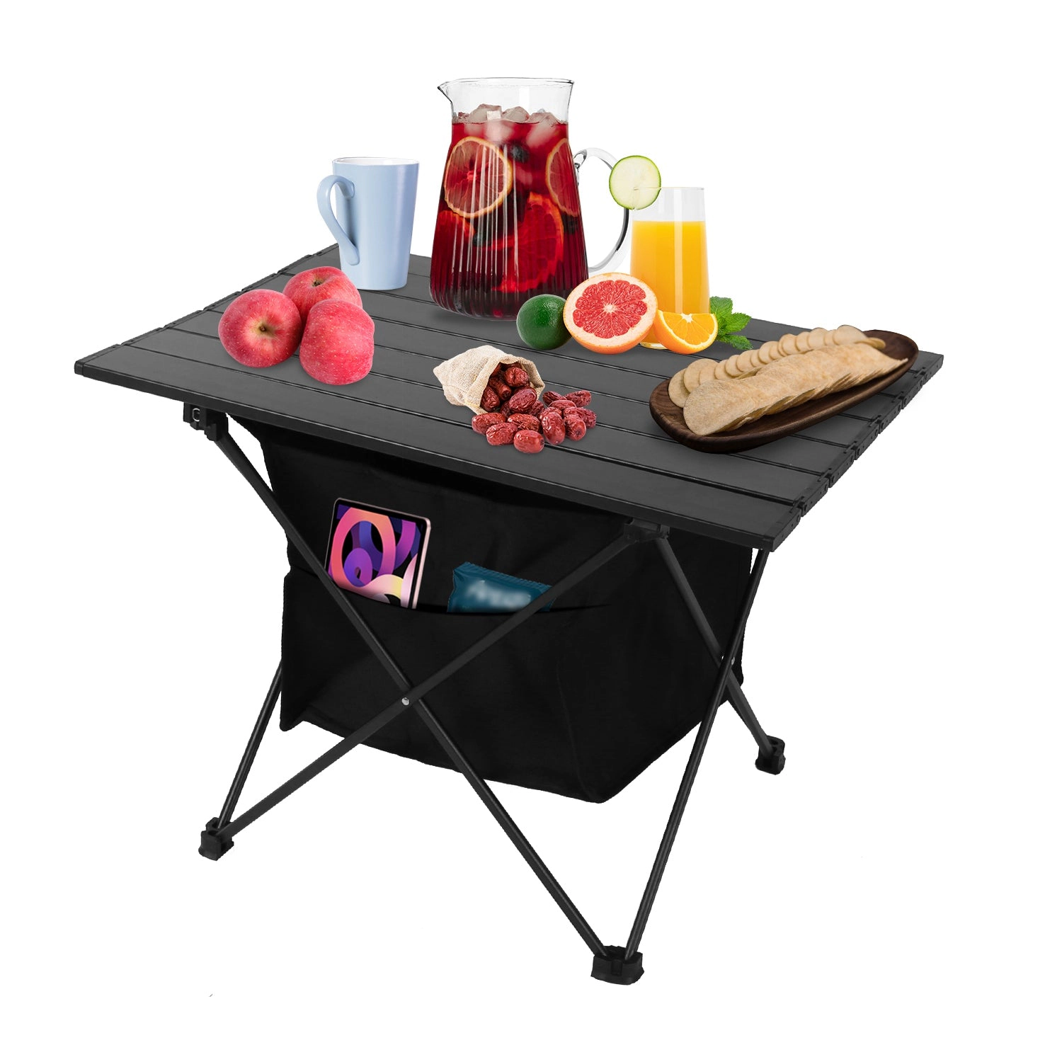 IMounTEK Unisex Foldable Camping Table With Basket