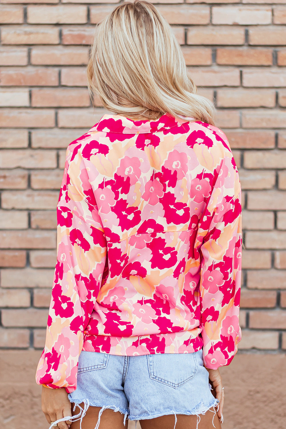 Threaded Pear Women's Tessa Floral Buttoned Shirt