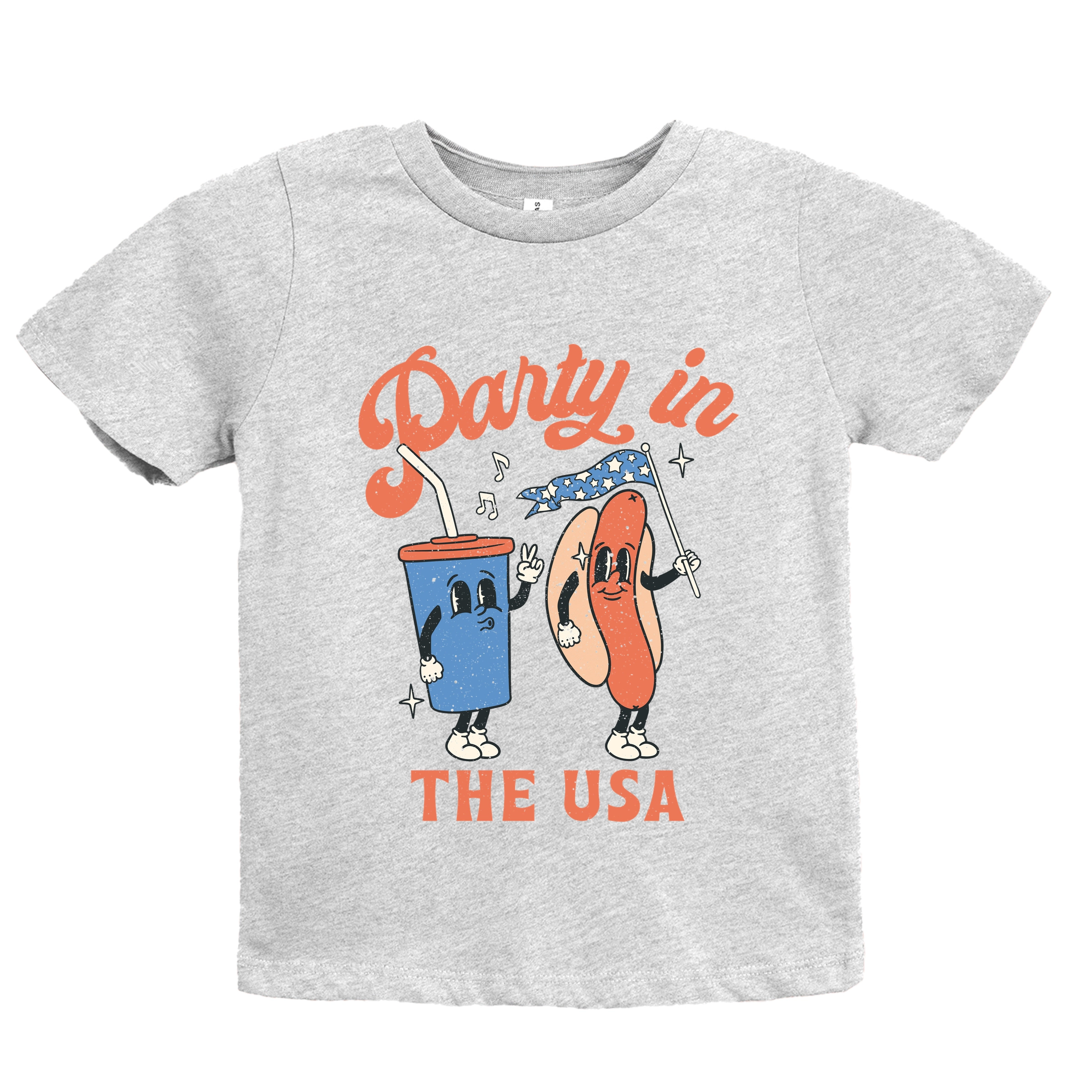 The Juniper Shop - Party USA Hot Dog Youth Short Sleeve Graphic T-Shirt