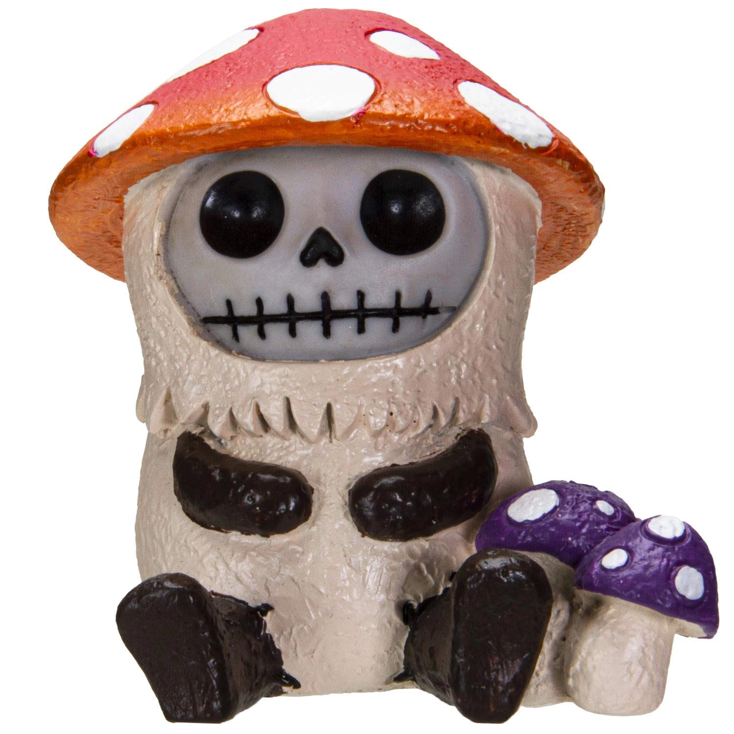 Pacific Giftware Furrybones Kinoko The Fungi Toadstool Mushroom Skeleton in Costume Figurine 2.75 inch