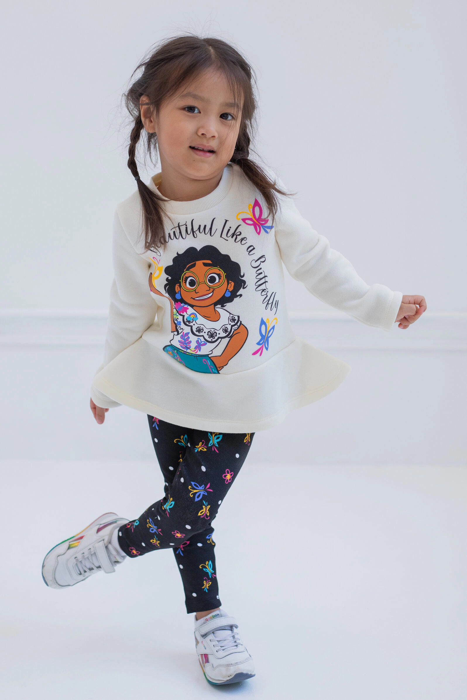 Disney Encanto Girls' 2-Piece Fleece Sweatshirt and Leggings Set