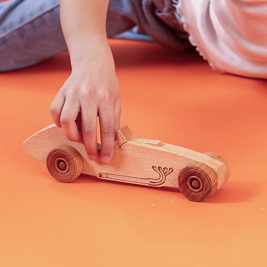 Miller Boys Vintage Toys Indy Special 8.75" Beech Wood Car - Made in USA