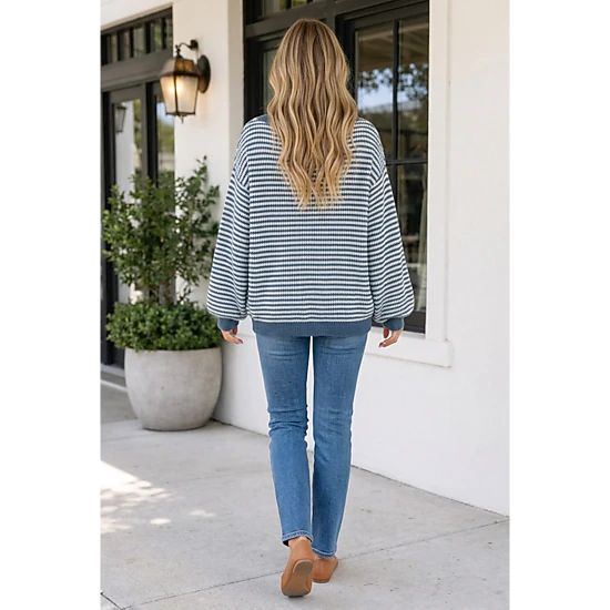 Threaded Pear Women's Harmonee Shoulder Cozy Sweater