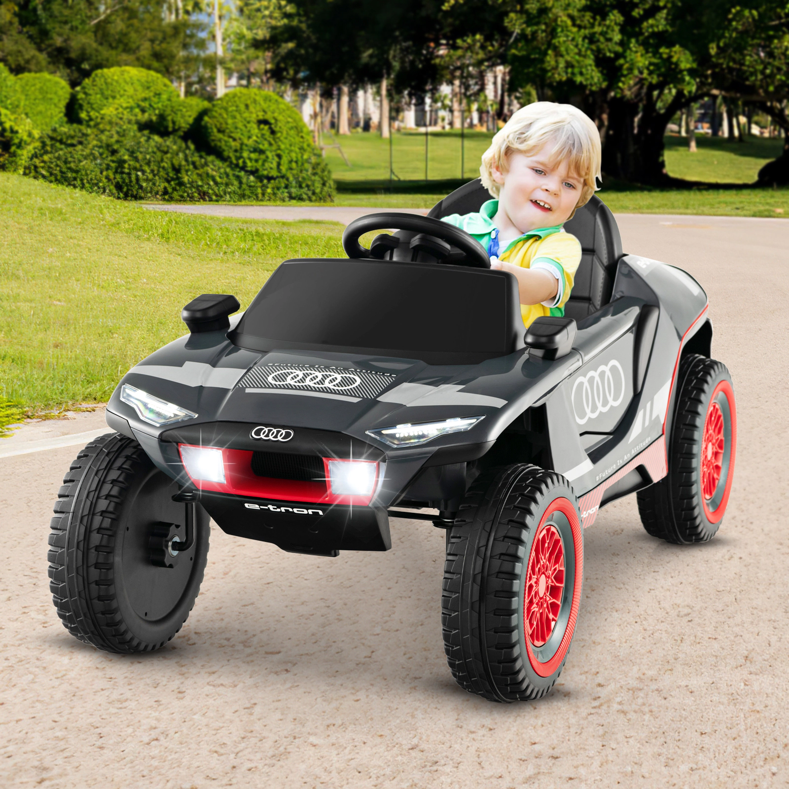 Hivvago Licensed Audi Kids Ride On E-tron Racing Car