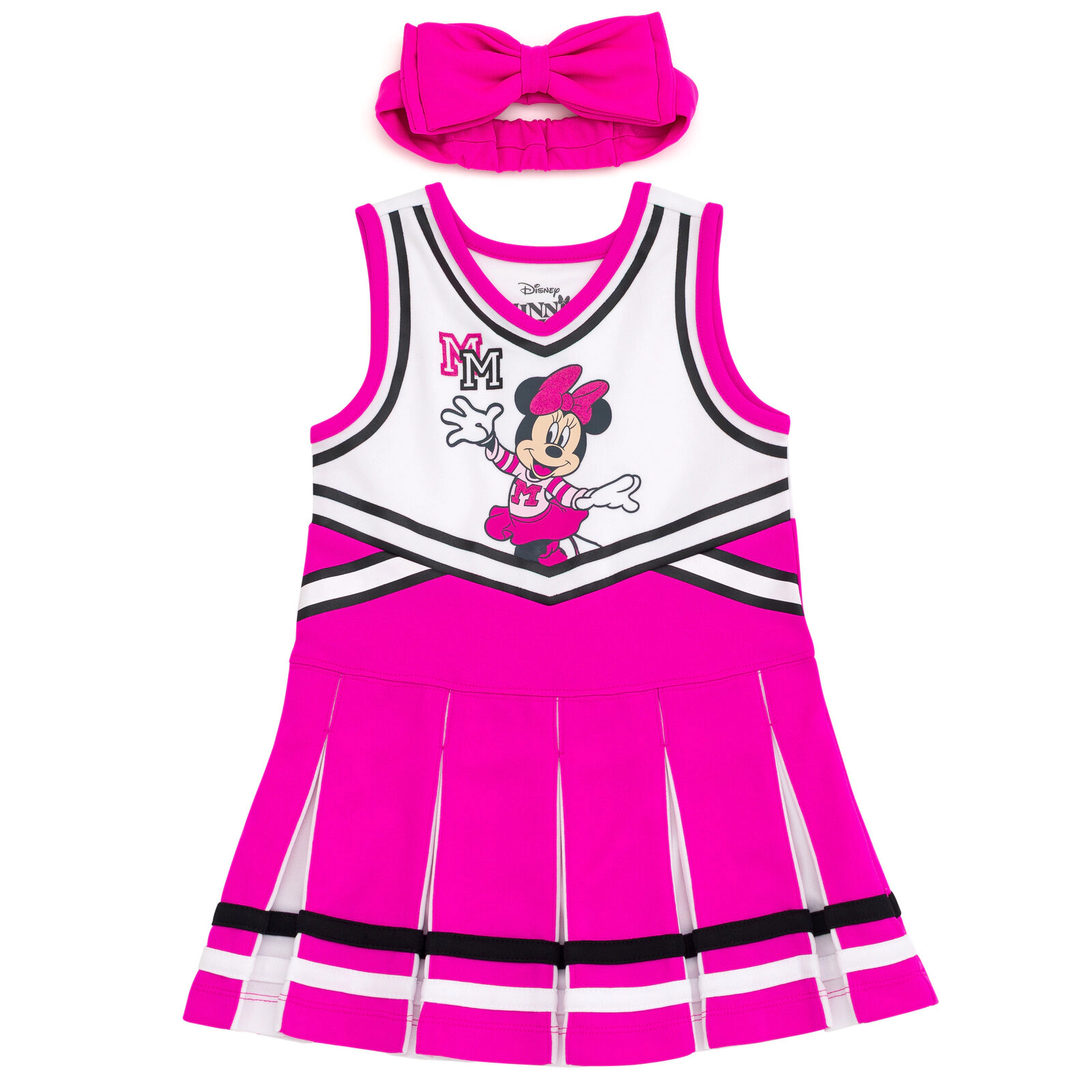Disney Girls' Cheerleader Dress and Headband Set